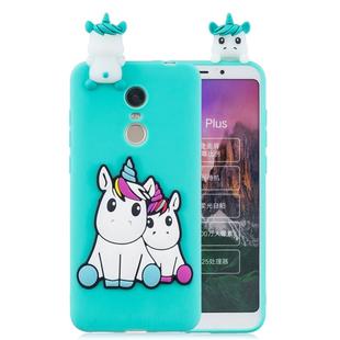 For Xiaomi Redmi 5 Plus 3D Cartoon Pattern Shockproof TPU Protective Case(Couple Unicorn)