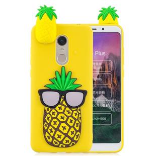 For Xiaomi Redmi 5 Plus 3D Cartoon Pattern Shockproof TPU Protective Case(Big Pineapple)