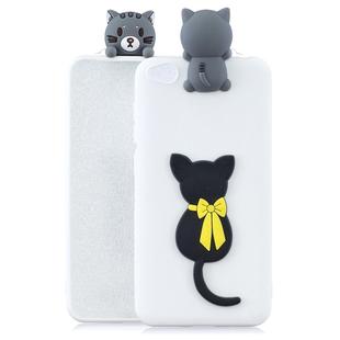 For Xiaomi Redmi GO 3D Cartoon Pattern Shockproof TPU Protective Case(Little Black Cat)