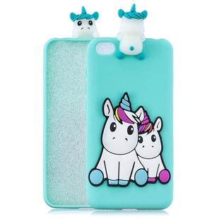 For Xiaomi Redmi GO 3D Cartoon Pattern Shockproof TPU Protective Case(Couple Unicorn)