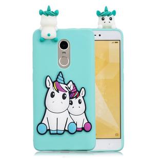 For Xiaomi Redmi Note 4 & 4X 3D Cartoon Pattern Shockproof TPU Protective Case(Couple Unicorn)