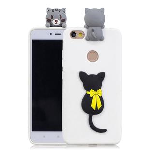 For Xiaomi Redmi Note 5A 3D Cartoon Pattern Shockproof TPU Protective Case(Little Black Cat)