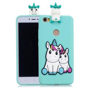 For Xiaomi Redmi Note 5A 3D Cartoon Pattern Shockproof TPU Protective Case(Couple Unicorn)