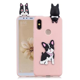 For Xiaomi Mi 6X / A2 3D Cartoon Pattern Shockproof TPU Protective Case(Cute Dog)