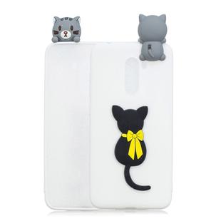 For Xiaomi Pocophone F1 3D Cartoon Pattern Shockproof TPU Protective Case(Little Black Cat)