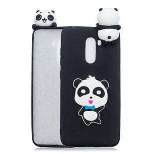 For Xiaomi Pocophone F1 3D Cartoon Pattern Shockproof TPU Protective Case(Blue Bow Panda)