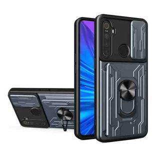 For OPPO Realme 5 / C3 Sliding Camshield Card Phone Case(Grey)