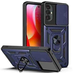 For Motorola Moto G Power 2022 Sliding Camera Cover Design TPU + PC Phone Case(Blue)