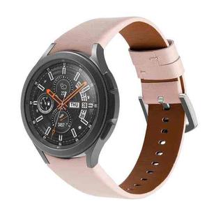 For Samsung Galaxy Watch4 40mm / 44mm Genuine Leather Watch Band(Pink)