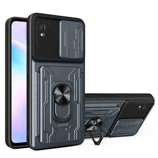 For Xiaomi Redmi 9A Sliding Camshield Card Phone Case(Grey)