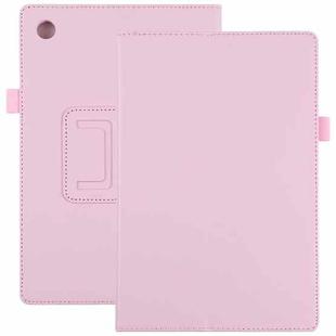 For Samsung Galaxy Tab A8 10.5 2021 Litchi Texture Solid Color Leather Tablet Case(Pink)