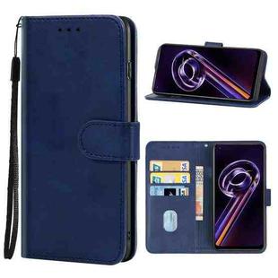 For OPPO Realme 9 Pro Leather Phone Case(Blue)