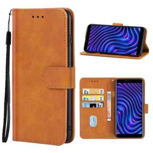 For BLU C5 Max Leather Phone Case(Brown)