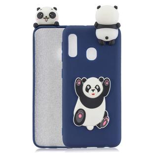 For Galaxy A20e 3D Cartoon Pattern Shockproof TPU Protective Case(Panda)