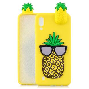 For Galaxy M10 3D Cartoon Pattern Shockproof TPU Protective Case(Big Pineapple)