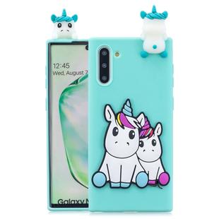 For Galaxy Note 10 3D Cartoon Pattern Shockproof TPU Protective Case(Couple Unicorn)