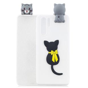 For Galaxy Note 10+ 3D Cartoon Pattern Shockproof TPU Protective Case(Little Black Cat)