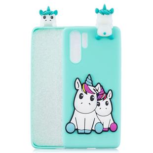 For Galaxy Note 10+ 3D Cartoon Pattern Shockproof TPU Protective Case(Couple Unicorn)