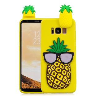 For Galaxy S8+ 3D Cartoon Pattern Shockproof TPU Protective Case(Big Pineapple)