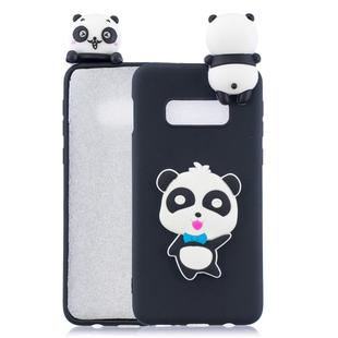 For Galaxy S10e 3D Cartoon Pattern Shockproof TPU Protective Case(Blue Bow Panda)