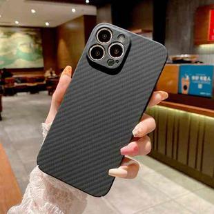 For iPhone 12 Kevlar Carbon Fiber Texture Protective Phone Case(Black)