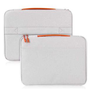 12 inch Two-way Zipper Portable Laptop Liner Bag(Light Gray)