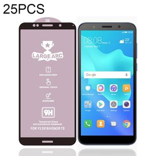 For Huawei Y5 (2018) 25 PCS 9H HD High Alumina Full Screen Tempered Glass Film