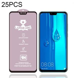 For Huawei Y9 (2019) 25 PCS 9H HD High Alumina Full Screen Tempered Glass Film