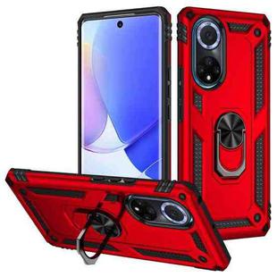 For Huawei nova 9 Shockproof TPU + PC Holder Phone Case(Red)