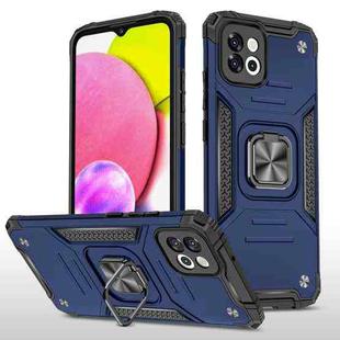 For Samsung Galaxy A03 164mm Magnetic Armor TPU + PC Holder Phone Case(Blue)