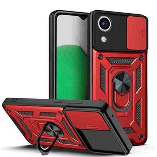 For Samsung Galaxy A03 Core Sliding Camera Cover Design TPU+PC Phone Case(Red)