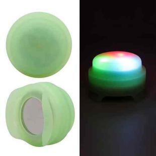 Pet Collar Anti-Lost Location Tracker Silicone Protective Case with Light For AirTag(Green)