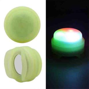 Pet Collar Anti-Lost Location Tracker Silicone Protective Case with Light For AirTag(Grass Green)
