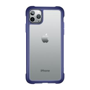 For iPhone 11 JOYROOM McLaren Series Transparent Frosted Silicon + PC Protective Case(Blue)