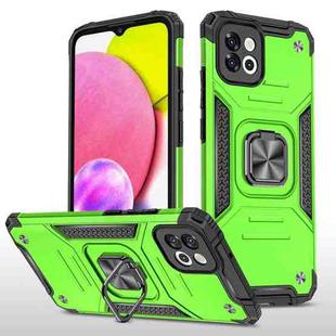 For Samsung Galaxy A03 166mm Magnetic Armor TPU + PC Holder Phone Case(Green)