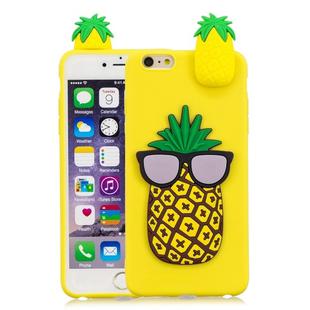 For iPhone 6 Plus & 6s Plus 3D Cartoon Pattern Shockproof TPU Protective Case(Big Pineapple)