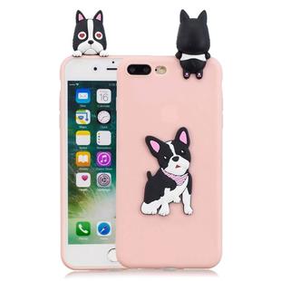 For iPhone 8 Plus & 7 Plus 3D Cartoon Pattern Shockproof TPU Protective Case(Cute Dog)