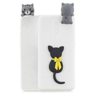 For OnePlus 7 3D Cartoon Pattern Shockproof TPU Protective Case(Little Black Cat)