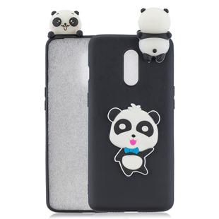 For OnePlus 7 3D Cartoon Pattern Shockproof TPU Protective Case(Blue Bow Panda)