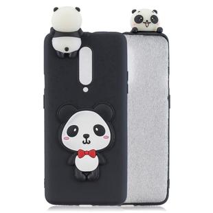 For OnePlus 7 Pro 3D Cartoon Pattern Shockproof TPU Protective Case(Red Bow Panda)