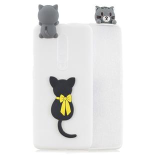 For OnePlus 7 Pro 3D Cartoon Pattern Shockproof TPU Protective Case(Little Black Cat)