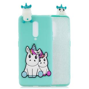 For OnePlus 7 Pro 3D Cartoon Pattern Shockproof TPU Protective Case(Couple Unicorn)