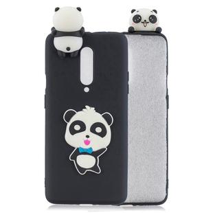 For OnePlus 7 Pro 3D Cartoon Pattern Shockproof TPU Protective Case(Blue Bow Panda)