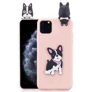 For iPhone 11 Pro 3D Cartoon Pattern Shockproof TPU Protective Case(Cute Dog)