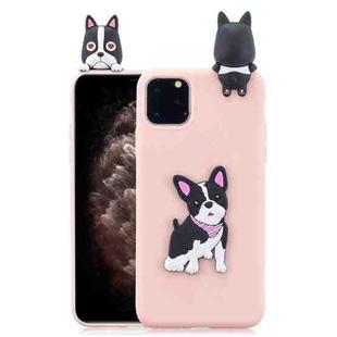For iPhone 11 Pro Max 3D Cartoon Pattern Shockproof TPU Protective Case(Cute Dog)