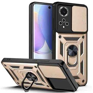 For Huawei nova 9 Sliding Camera Cover TPU+PC Phone Case(Gold)