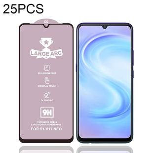 For Vivo S1 25 PCS 9H HD Large Arc High Alumina Full Screen Tempered Glass Film