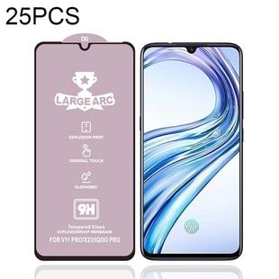 For Vivo X23 25 PCS 9H HD Large Arc High Alumina Full Screen Tempered Glass Film