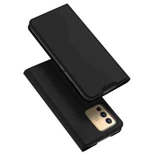 For vivo V23 5G DUX DUCIS Skin Pro Series Shockproof Leather Phone Case(Black)