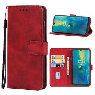 Leather Phone Case For Cubot P30(Red)